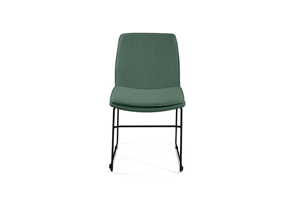 Maxwell---Sled-Base-B---Fabric-Emerald---Front