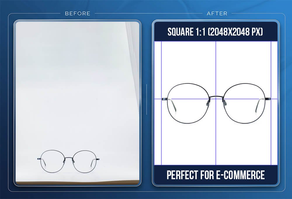 Eyewear Image Cropping & Resizing