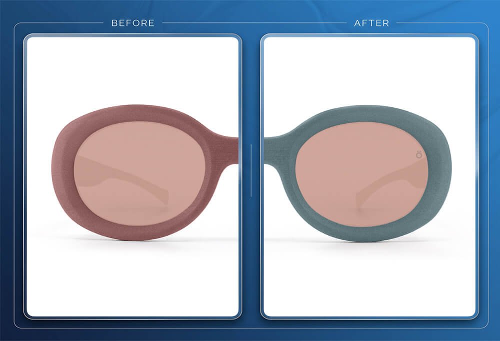 Eyewear Photo Frame Color Correction & Color Variants
